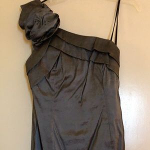 Shiny Gray Party Dress